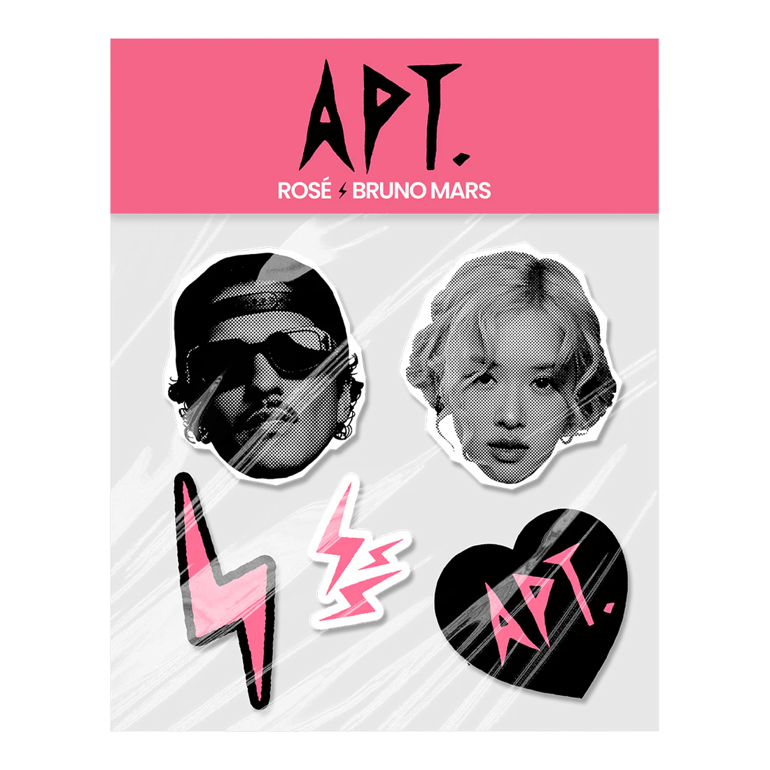 Rose & Bruno Mars - APT. Sticker Set